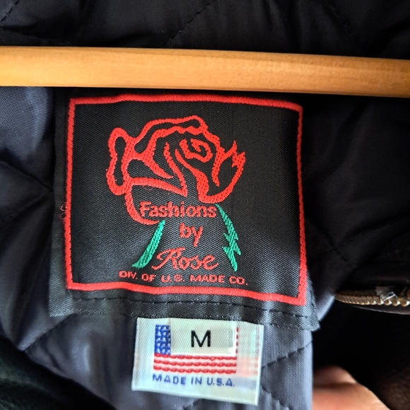 Fashions by Rose USA Black Leather Motorcycle Jacket - Picture 2 of 9